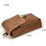 NKns Fanny Pack Mens Leather Purse Double Compartment Mobile Phone Bag Mens Wallet Childrens Pockets