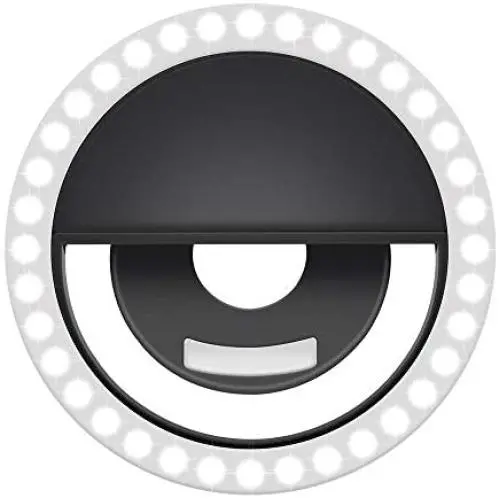 Dabria Selfie Ring Light, USB Rechargeable Half Clip Selfie Light, Selfie Fill Light with 36 LED Beads, Circle Light for Selfie, Photography, Livestream (Black) Dabria Selfie Ring Light, USB Rechargeable Half Clip Selfie Light, Selfie Fill Light with 36 LED Beads, Circle Light for Selfie, Photography, Livestream (Black)
