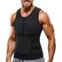 Wonderience Neoprene Sauna Suit for Men Waist Trainer Vest Zipper Body Shaper with Adjustable Tank Top Wonderience Neoprene Sauna Suit for Men Waist Trainer Vest Zipper Body Shaper with Adjustable Tank Top
