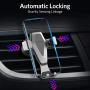 Car Cell Phone Holder - Hands-free Cell Phone Holder for Car, Air Vent Car Phone Mount with Auto Lock and Auto Release for iPhone X/8/7/7Plus/6s/6Plus, Samsung Galaxy/S8/S7/S6/Note 5, Nexus 6, etc.