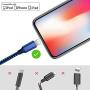 ATOPAL iPhone Charger MFi Certified 5 Pack - 6FT Lightning Cable Nylon Woven High Speed Data Sync Cord Compatible iPhone 11 Pro X XR max 8 7 6 6s Plus 5 SE