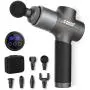 Muscle Massage Gun for Pain Relief, Percussion Massagers Handheld, Cordless Electric Massager Gun for Deep Tissue with 6 Massage Head