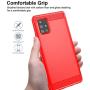 Aliruke Case for Samsung Galaxy A71 5G Case with Tempered Glass Screen Protector[2 Pack],Slim Shockproof TPU Bumper Cover Flexible Lightweight Protective Phone Case for Samsung Galaxy A71 5G, Red