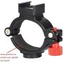 Ring Clamp Adapter for DJI OSMO Mobile 3, Extension Rod Gimbal Mount with Cold Shoe 1/4" Thread for OSMO Mobile 2 Mobile 1 Applied to Rode Video Microphone, LED Spotlight, Monitor, Vlogging Accessory