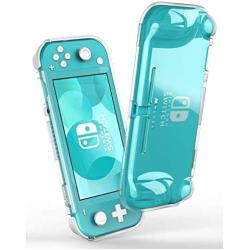 Mumba Case for Nintendo Switch Lite 2019, [Thunderbolt Series] Protective Clear cover with TPU Grip (Clear) (Renewed)