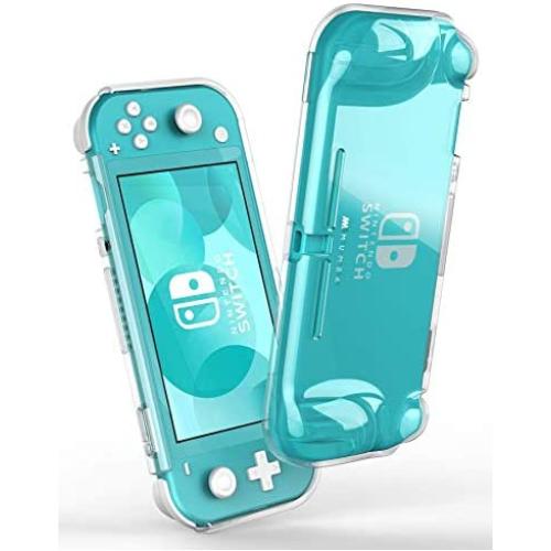 Mumba Case for Nintendo Switch Lite 2019, [Thunderbolt Series] Protective Clear cover with TPU Grip (Clear) (Renewed)