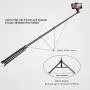 Selfie Stick Tripod, UBeesize 51" Extendable Tripod Stand with Bluetooth Remote for iPhone & Android Phone, Heavy Duty Aluminum, Lightweight Selfie Stick Tripod, UBeesize 51" Extendable Tripod Stand with Bluetooth Remote for iPhone & Android Phone, Heavy Duty Aluminum, Lightweight
