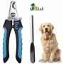 Dudi Dog Nail Clippers and Trimmer - with Quick Safety Guard to Avoid Over-Cutting Toenail - Grooming Razor Sharp Blades for Small Medium Large Breeds