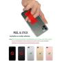 [2PC] WUOJI Finger Strap Phone Holder - Ultra Thin Anti-Slip Universal Cell Phone Grips Band Holder for Back of Phone（Red）