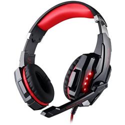 KOTION Each G9000 3.5mm Game Gaming Headphone, Over-Ear Headset Earphone with Noise Cancelling Microphone, LED Light, for Laptop/Tablet/Mobile Phones/ PS4