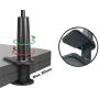 Universal Cell Phone Holder, ZTON Universal Mobile Phone Stand, Lazy Bracket, Flexible Long Arms Clip Mount for iPhone, LG, etc.in Office Bedroom Desktop.(Black)