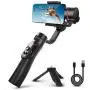 3-Axis Gimbal Handheld Stabilizer with Tripod Support for Smartphone iPhone Camera Anti-Shake Handle Stick Gyro for Selfie Vlog Youtuber Live Video Recording