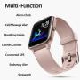 Lintelek Smart Watch with 1.3" LCD Full Touch Screen, Large Screen Fitness Tracker with Heart Rate Monitor, Pedometer, Sleep Tracker, Waterproof Activity Tracker for Men, Women and Gift (Pink)