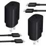USB C Wall Charger,2-Pack PD 25W Fast Charger and 2-Pack 5-ft USB C to USB C Fast Charging Cable for Samsung Galaxy Note10/Note20/S20/S20+/S20 Ultra,2018 iPad Pro 11/12.9,2020 iPad Pro 11/12.9