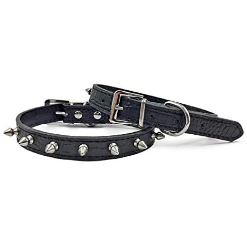 Enjoying Spiked Dog Collar Pet Leather Collars Puppy Collar
