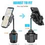 Wireless Car Charger, WixGear Auto-Clamping Fast Wireless Car Charger, Cup Phone Holder for Car, 10W Qi Fast Charging Compatible iPhone 11, Xs/MAX/XS/XR/X/8/, Samsung S10/S9/S8 Full Automatic Arms