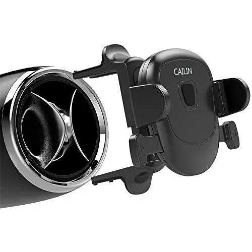 Car Phone Mount Compatible Applicable Mercedebenz Mobile Phone Holder A/B/C-Class, A3 Q2,FordMustang,Volkswagen Tiguan Automatic Locking Universal Air Vent Cell Phone Holder (Black1)