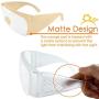 MagDepo Eyewear Protective Safety Glasses with Cleaning Cloth, Clear Protective Goggle Polycarbonate Impact Resistant Lens, Light Weight and Comfortable to Wear
