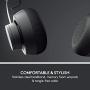 Logitech Zone Wired Noise Cancelling Headset, Certified for Microsoft Teams with Advanced Noise-canceling mic Technology for Open Office environments, USB-C with USB-A Adapter, Graphite.