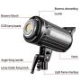 GVM LED Video Light, 90W bi-Color 3200K-5600K Temperature Spotlight, App Control, Studio Light for Outdoor Shooting, Studio Photography, YouTube Video Filming, Wedding.