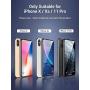 [3 PACK]Screen Protector iPhone Xs compatible for iPhone Xs/X/11Pro[5.8 inch], 9H Shatterproof Tempered Glass Easy Installation Frame for Glass Screen Protector for iPhone 2019