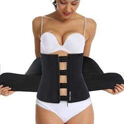 HOPLYNN Neoprene Sweat Waist Trainer Corset Trimmer Belt for Women Weight Loss, Waist Cincher Shaper Slimmer