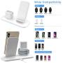 Wireless Charger, 3 in 1 Wireless Charging Station for Apple Watch and iPhone Airpods, Wireless Charging Stand Compatible for Apple iPhone X/XS/XR/Xs Max/8/8 Plus Apple Watch Series 4 3 2 1 Airpods