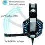 Leoie GM-2 Gaming Headset with Microphone Headphone with LED Light for PS4 Xbox 1 Laptop Tablet Mobile Phones PC White Blue Leoie GM-2 Gaming Headset with Microphone Headphone with LED Light for PS4 Xbox 1 Laptop Tablet Mobile Phones PC White Blue