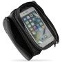 DONGKER Bicycle Handlebar Bag, 1.5L 300D Bike Front Beam Bag Riding Mobile Phone Bag Suitable for 5.5 Inch Mobile Phone