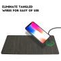 Fast Wireless Charger Mouse Pad Qi Certified Case-Friendly 10W Wireless Charging Mouse Mat for iPhone 11,11 Pro,11 Pro Max,XR,Xs Max,Xs,X,8,8 Plus,Samsung Galaxy S10/S9/S8,Note 10/9/8/（7.5W/10W）