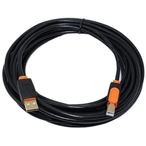 SNANSHI Printer Cable 15 Feet,Printer USB Cable USB 2.0 Type A Male to Type B Male Printer Scanner Cable for HP, Canon, Lexmark, Epson, Dell, Xerox, Samsung etc