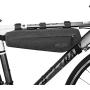 Efaster Bicycle Storage Frame Bag，100% Waterproof Bike Packing Bag，Triangle Large Cycling Tube Pouch Quick Release Frame Bag，Bicycle Front Mobile Phone Bag Bike Accessory Bag
