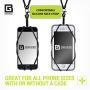 Cell Phone Lanyard Compatible with iPhone, Galaxy & Most Smartphones, Silicone Phone Case Holder with Card Pocket