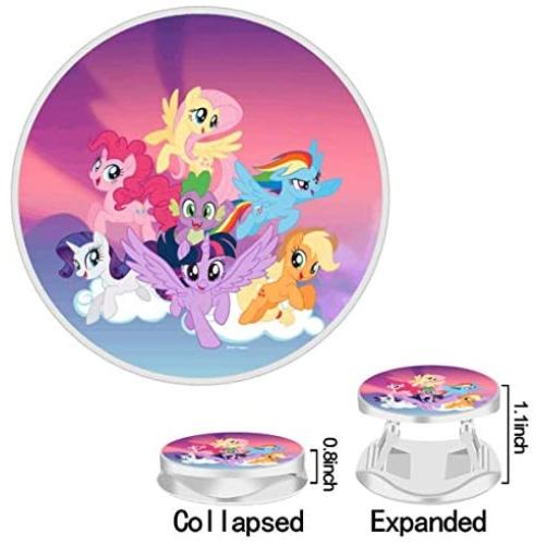 Cell Phone Finger Stand Holder, My Little Pony Mane six on Clouds Grip Foldable Phone Mount Expanding Kickstand Compatible with All Tablets and Smartphones