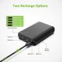 Omars Power Bank 10000 mAh 4-Port USB-C & USB-A Portable & Lightweight Smalllest Portable Charger for iPhone 11 pro/ 11/ XR/X/8Plus, iPad/iPad Pro/iPad Mini, Samsung Galaxy S9/Note (Black, Mini)