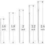 25 Large Eye Stitching Needles - 5 Sizes Big Eye Hand Sewing Needles in Clear Storage Tube 25 Large Eye Stitching Needles - 5 Sizes Big Eye Hand Sewing Needles in Clear Storage Tube