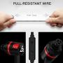 Docooler PTM Wired in-Ear Earphones Stereo Gaming Headset Headphones with in-line Control & Microphone for PSP iPhone iPad Android Smartphones Tablet PC Laptop