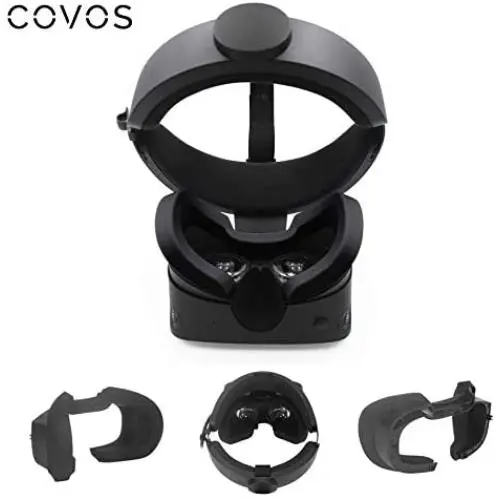 Covos VR Face Pad for Oculus Rift S Silicone Eye Cover, Rift S VR Cover Sweatproof Waterproof Lightproof Anti-Dirty Oculus Rift S Accessory Covos VR Face Pad for Oculus Rift S Silicone Eye Cover, Rift S VR Cover Sweatproof Waterproof Lightproof Anti-Dirty Oculus Rift S Accessory