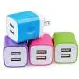 Charging Block Brick, USB Plug, NonoUV 4Pack Dual Port USB Wall Charger Travel Adapter Box Compatible with iPhone 11 Pro Max XR XS X 8 7 6 6S Plus, iPad, Samsung Galaxy S20 S10 S9 S8 Note 10 9 8 A50