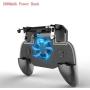 Pubg Controller Gamepad Pubg Mobile Trigger L1R1 Shooter Joystick Game Pad Phone Holder Cooler Fan with 2000/4000Mah Power Bank,2000Mah Power Bank