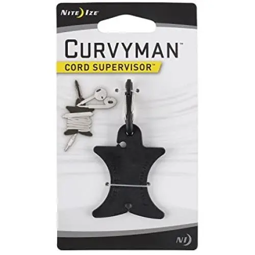 Nite Ize Curvyman Cord Supervisor - Easy Earbud Organizer, Headphone Cord Wrap - Black Nite Ize Curvyman Cord Supervisor - Easy Earbud Organizer, Headphone Cord Wrap - Black