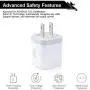 Charging Block Brick, USB Plug, NonoUV 4Pack Dual Port USB Wall Charger Travel Adapter Box Compatible with iPhone 11 Pro Max XR XS X 8 7 6 6S Plus, iPad, Samsung Galaxy S20 S10 S9 S8 Note 10 9 8 A50