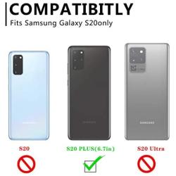 QUESPLE Samsung Galaxy S20 Plus Screen Protector, 2-Pack Tempered Glass Screen Protector Bubble Free Anti-Scratch [Case Friendly] 9H Hardness Screen Protector for Galaxy S20 Plus