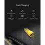 USB Car Charger Phone Adapter in Car 2 Port 4.8A 24W with USB C Cable Fast Charge for iPhone 11 XS X 8 7 Samsung Galaxy Note 10 9 S10 S9 S8 Plus, LG V30 G8 G6, Pixel 3 XL, Nexus 6P Moto Z