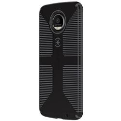 Speck Products CandyShell Grip Case for Moto Z Droid Smartphone, Black/Slate Grey