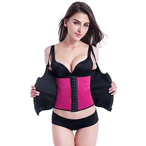 DHINGM European and American Court Corsets, Shoulder Adjustable Three-Row Zipper Body Shaping Underwear, Abdomen Belt, Reduced Belly Body Shaping Belt, Buckled Fat, Full of Slim and Good Figure