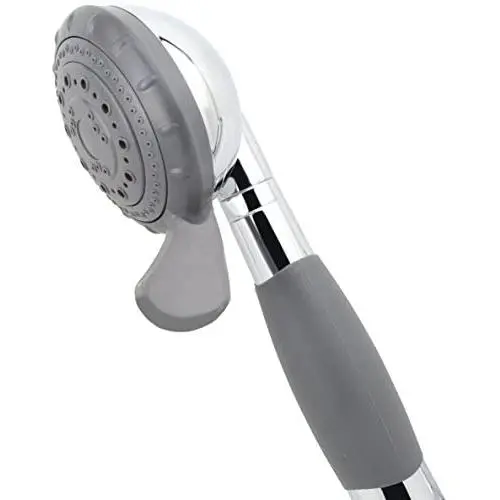 YOO.MEE ADA Handheld Shower Head- For Elderly, Parkinson, Arthritis or People Disabled in Action-w/Extra-Large Silicone Switching Device-w/Comfortable Grip Handle-w/Pause Setting-w/Soft Water, Chrome YOO.MEE ADA Handheld Shower Head- For Elderly, Parkinson, Arthritis or People Disabled in Action-w/Extra-Large Silicone Switching Device-w/Comfortable Grip Handle-w/Pause Setting-w/Soft Water, Chrome