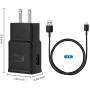 Wall Charger Adaptive Fast Charger Kit for Samsung Galaxy Note 8/9/10, Galaxy S8/S8+/S9/S9+/S10/S10+/S10E, MBLAI Type C True Digital Adaptive Fast Charging (2 x Wall Charge, 2 x Type-C Cable) Black