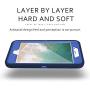 MXX iPhone 8 Plus Case, Heavy Duty Defense Case with Screen Protector [4 Layers] Rugged Rubber Shockproof Protection Case Cover for iPhone 7 Plus/iPhone 8 Plus [5.5 inch] - Blue/Blue