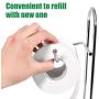Tangkula Toilet Paper Holder Stand, Chrome Finish and Iron Framework, No Assembly Required, Free Standing Toilet Paper Roll Holder with Dispenser for Bathroom Storage (Silver)